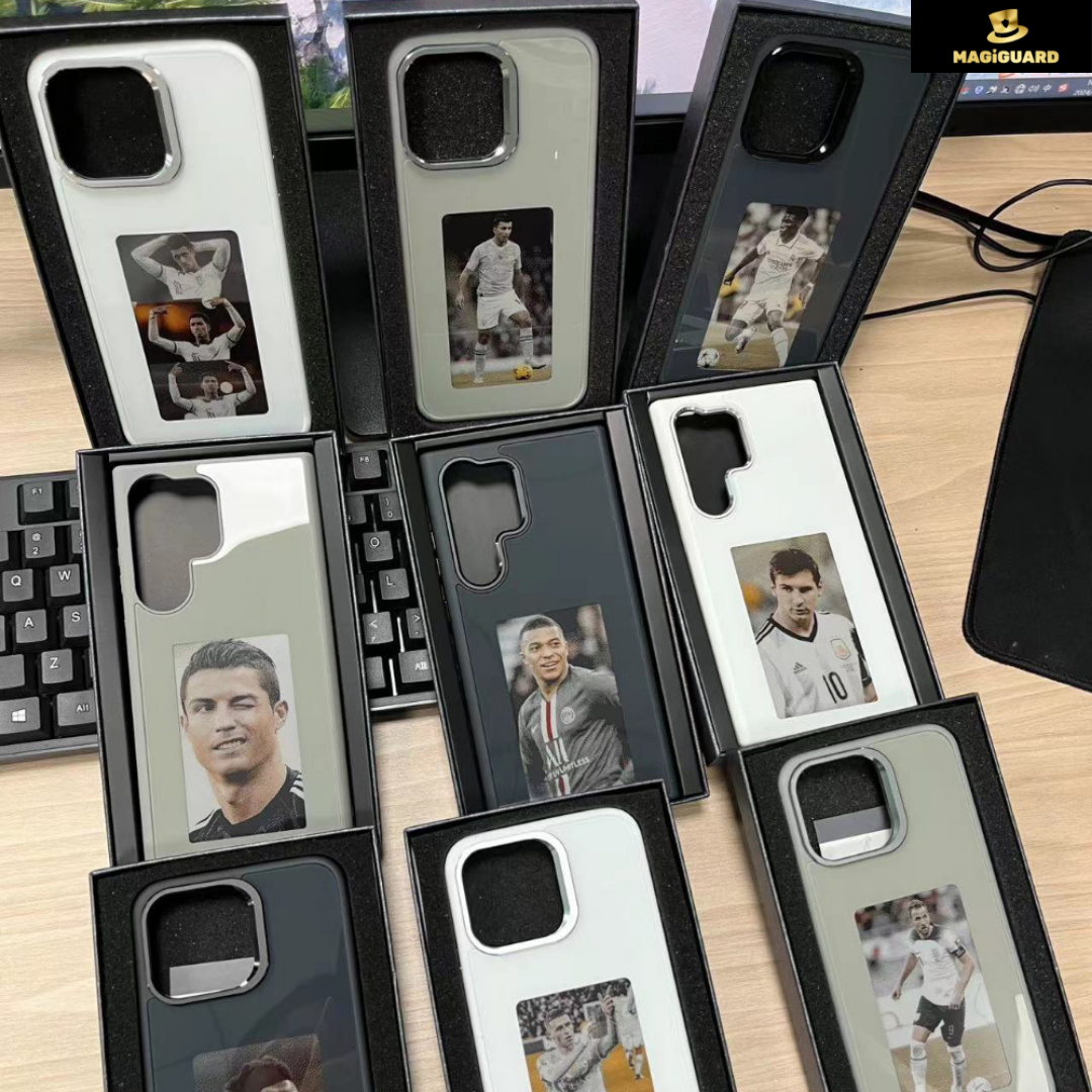Funda para teléfono NFC con pantalla E-INK