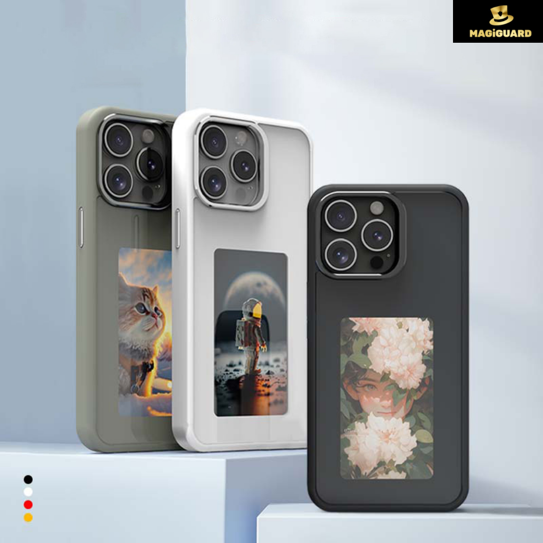 Funda para teléfono NFC con pantalla E-INK
