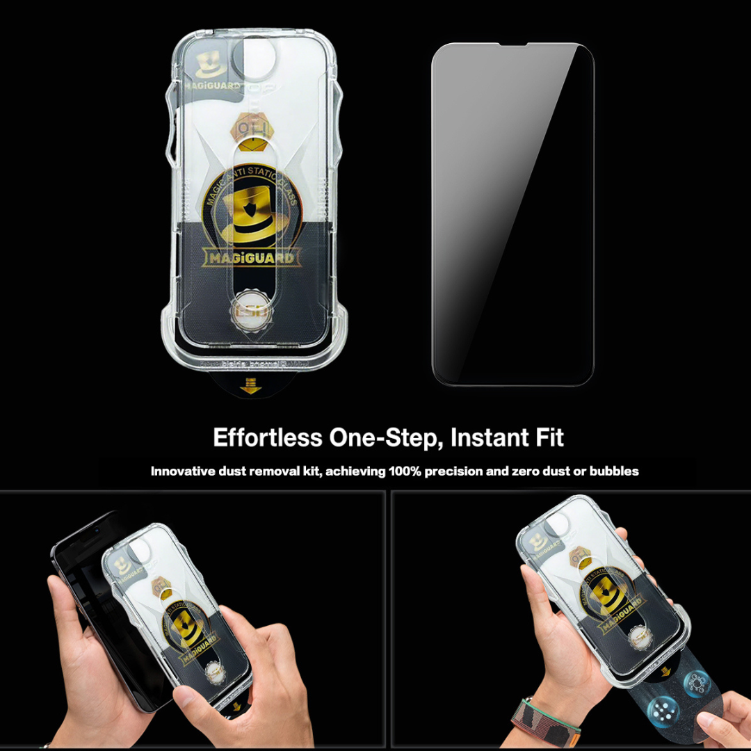 Película protectora con funda para iPhone/Samsung