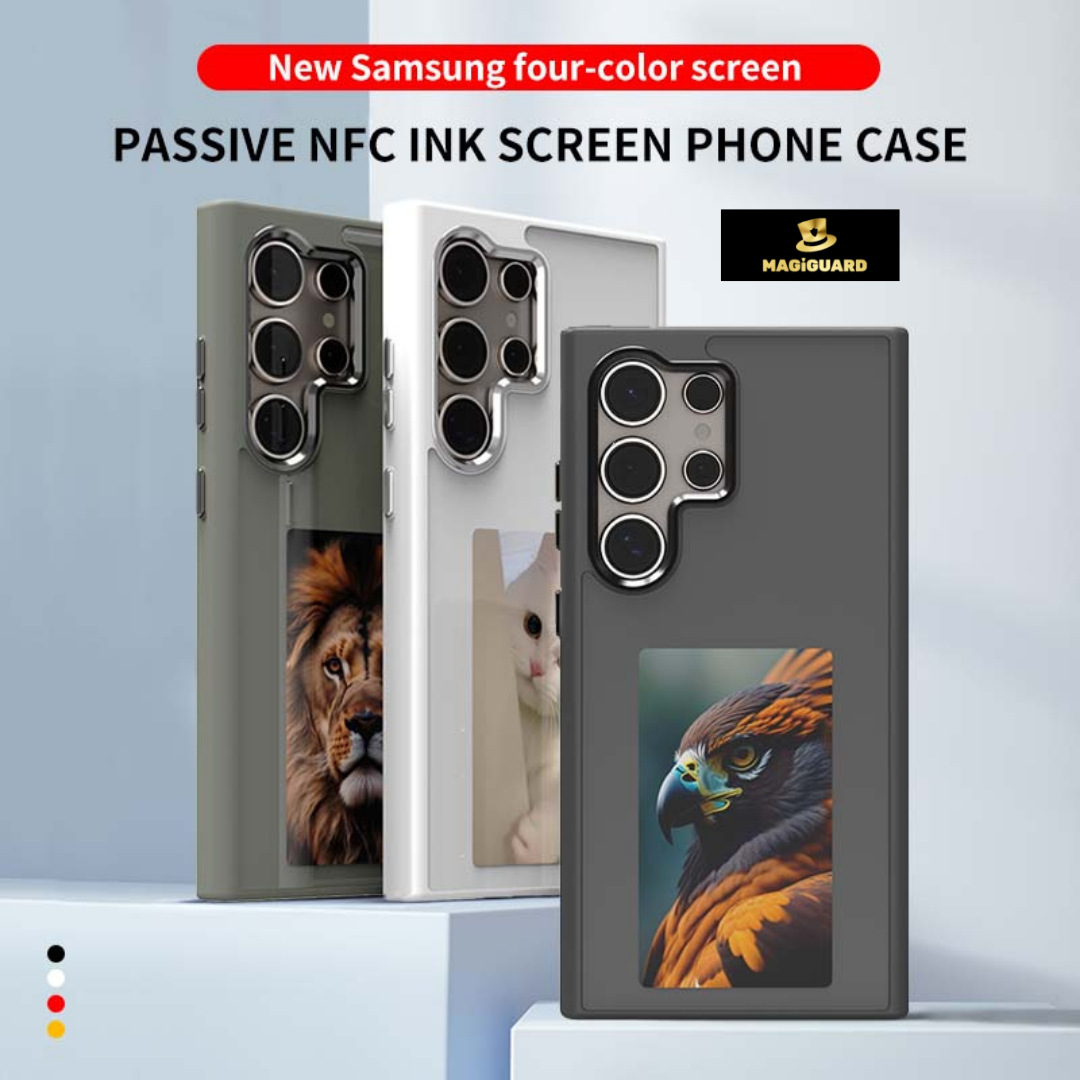 Funda para teléfono NFC con pantalla E-INK