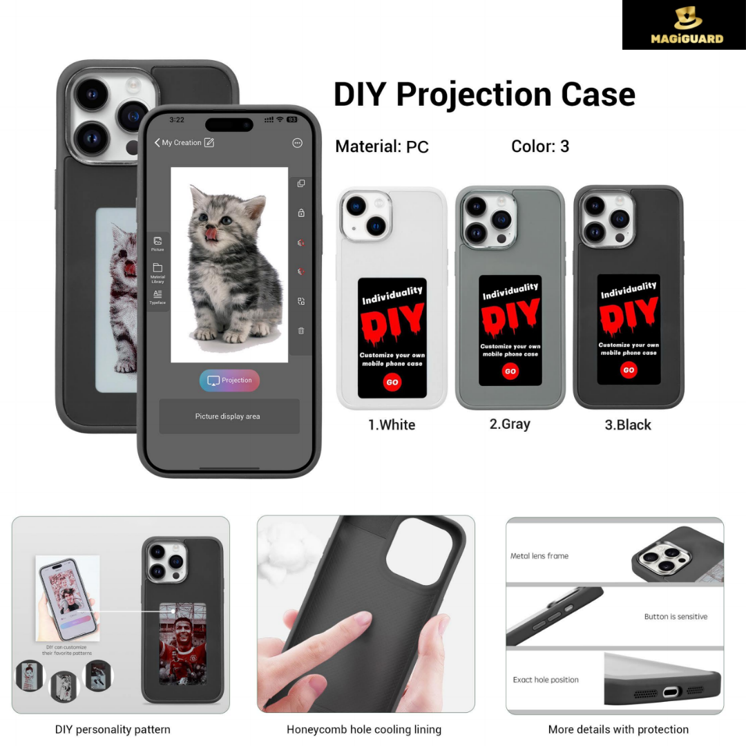 Funda para teléfono NFC con pantalla E-INK