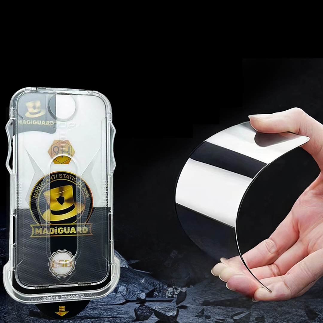 Película protectora con funda para iPhone/Samsung