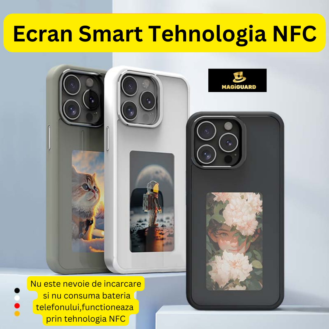 Funda para teléfono NFC con pantalla E-INK